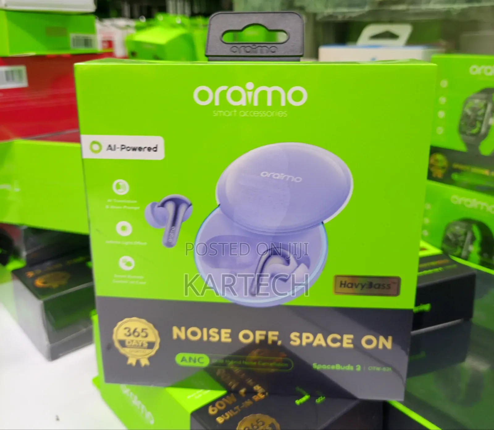 Oraimo SpaceBuds 2 OTW-631 AI-Powered Translation Voice Prompt