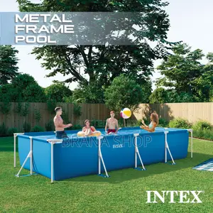 Intex Rectangular Frame Pool, Multi Colour, Rect.Pool Frame W/O