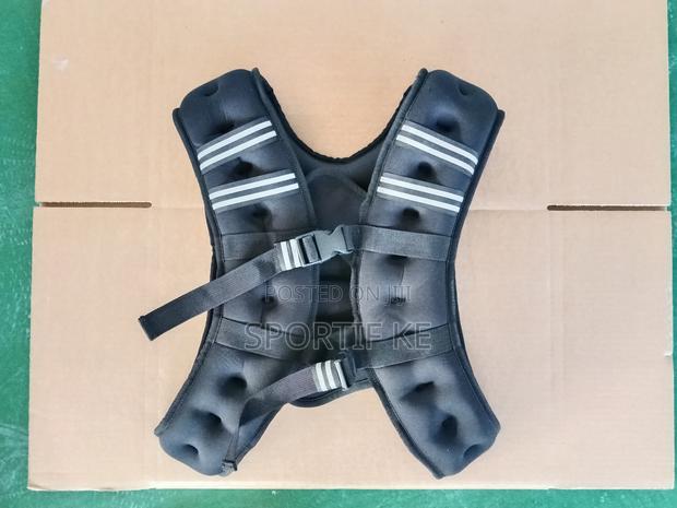 Black Weighted Training Vest – Adjustable Iron Sand Resistance Vest