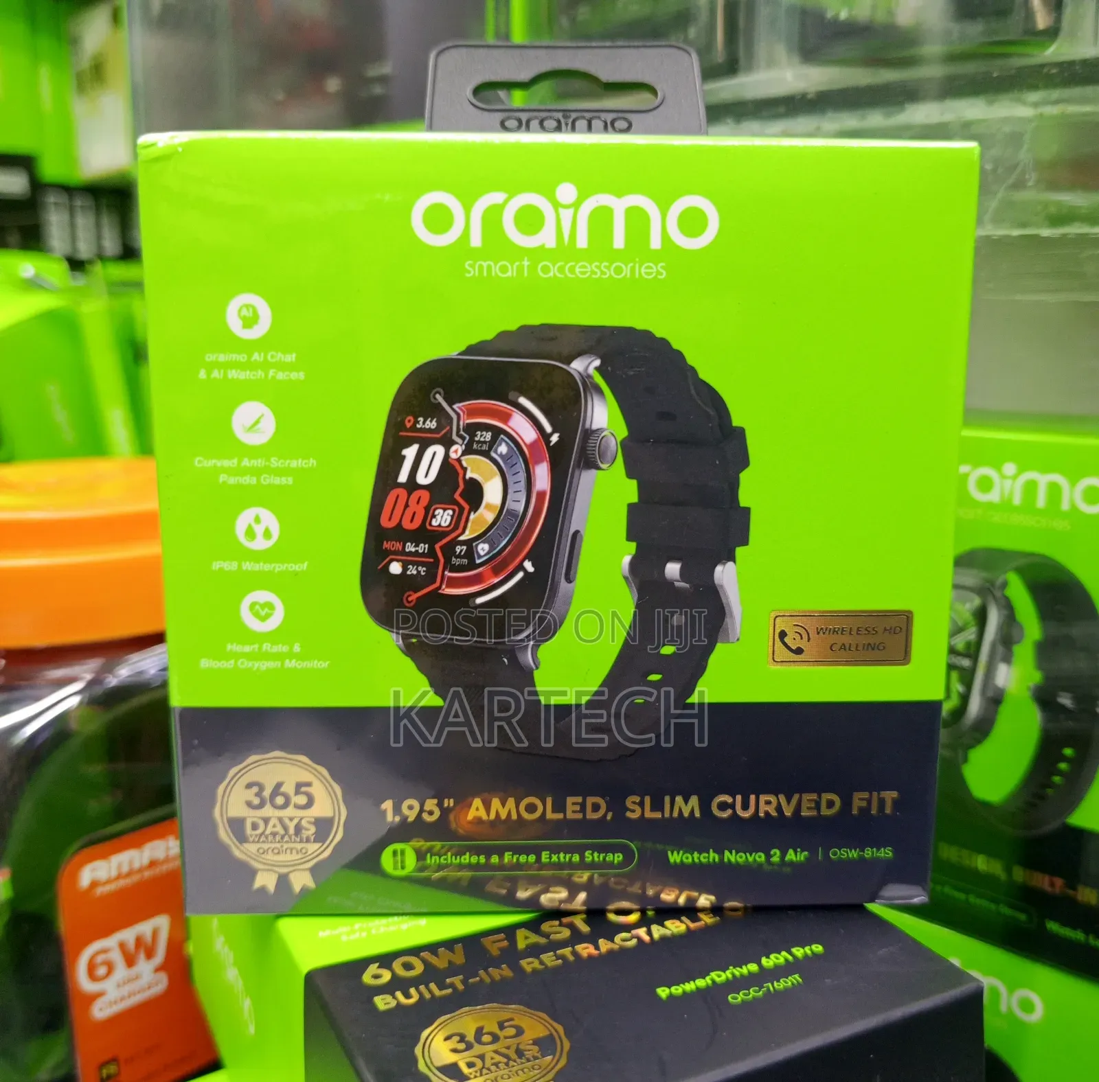 Oraimo Watch Nova 2 Air (OSW-814S) Ultra-Slim Curved Smartwatch