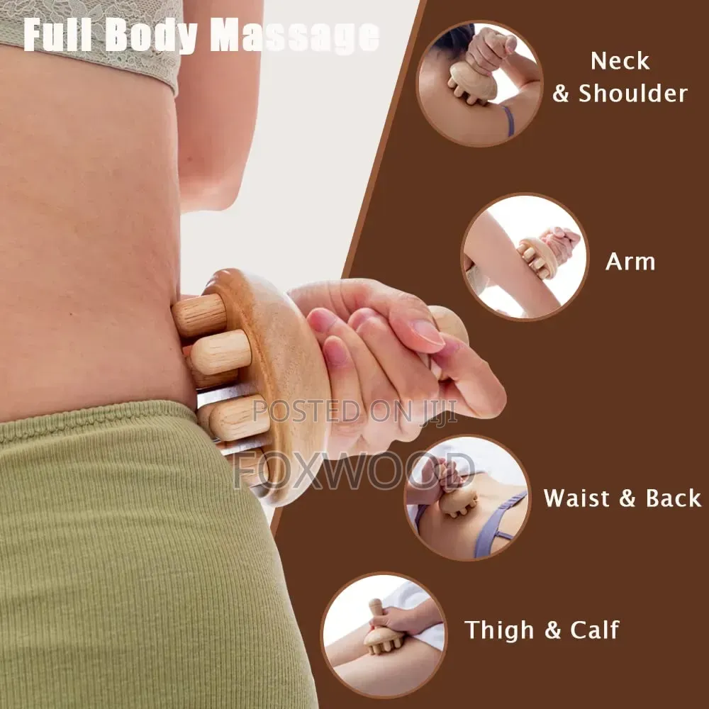 Wooden Mushroom Shape Massager