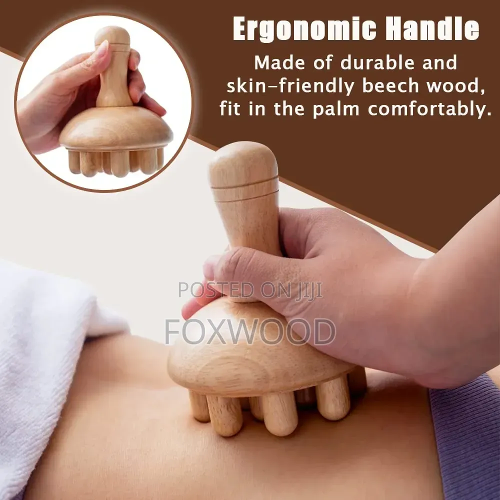 Wooden Mushroom Shape Massager