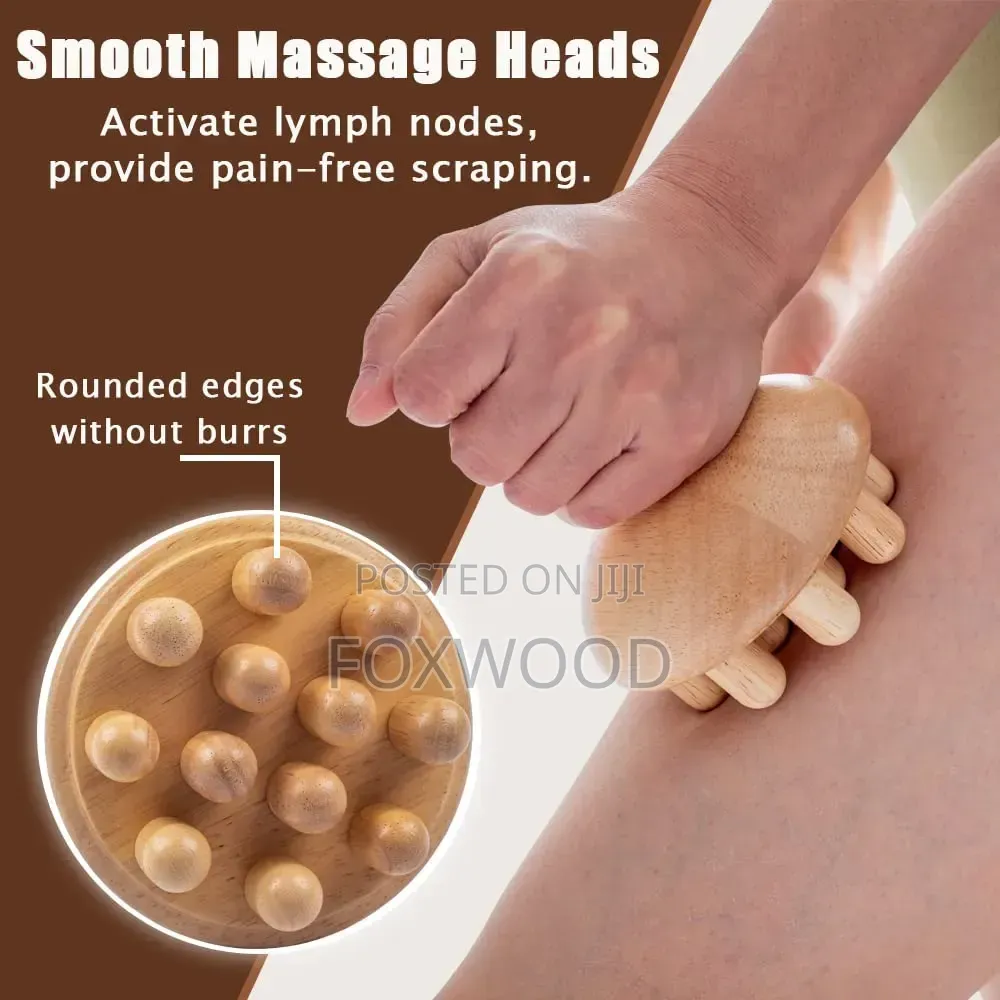 Wooden Mushroom Shape Massager