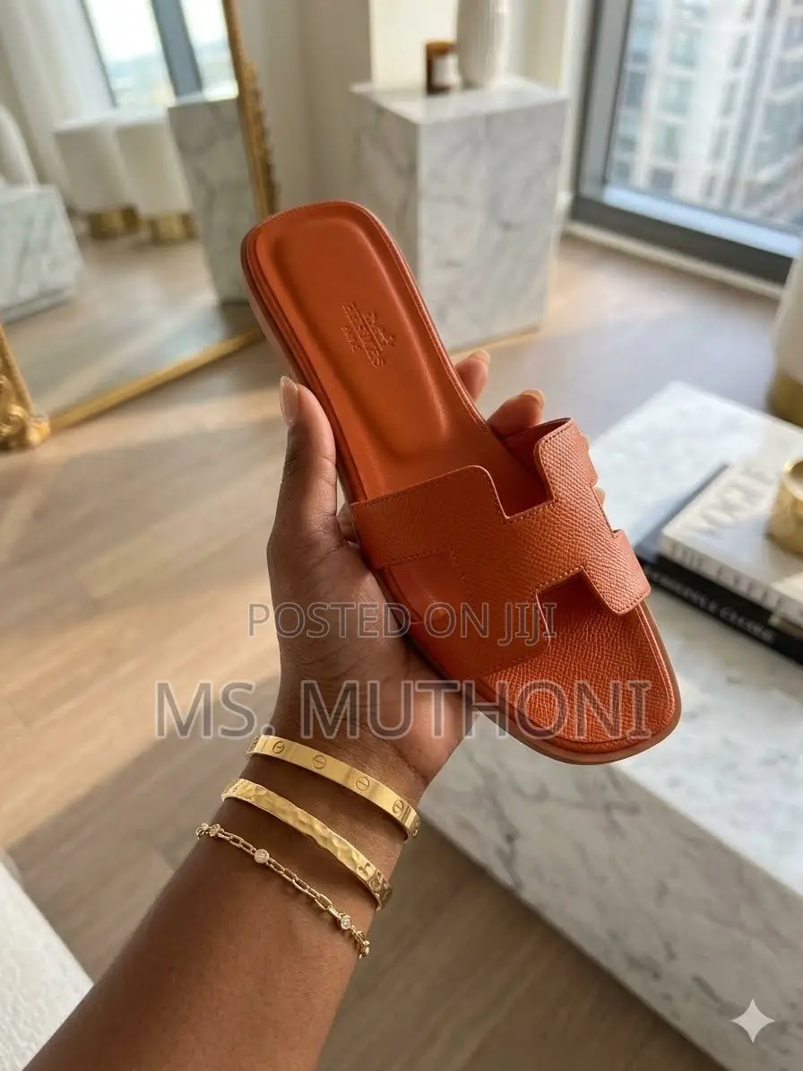Chic Hermès Oran Flat Sandals Size 37-42