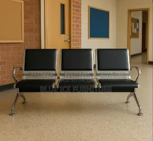 3-Seater Waiting Bench – Modern Reception Office Visitor Chairs