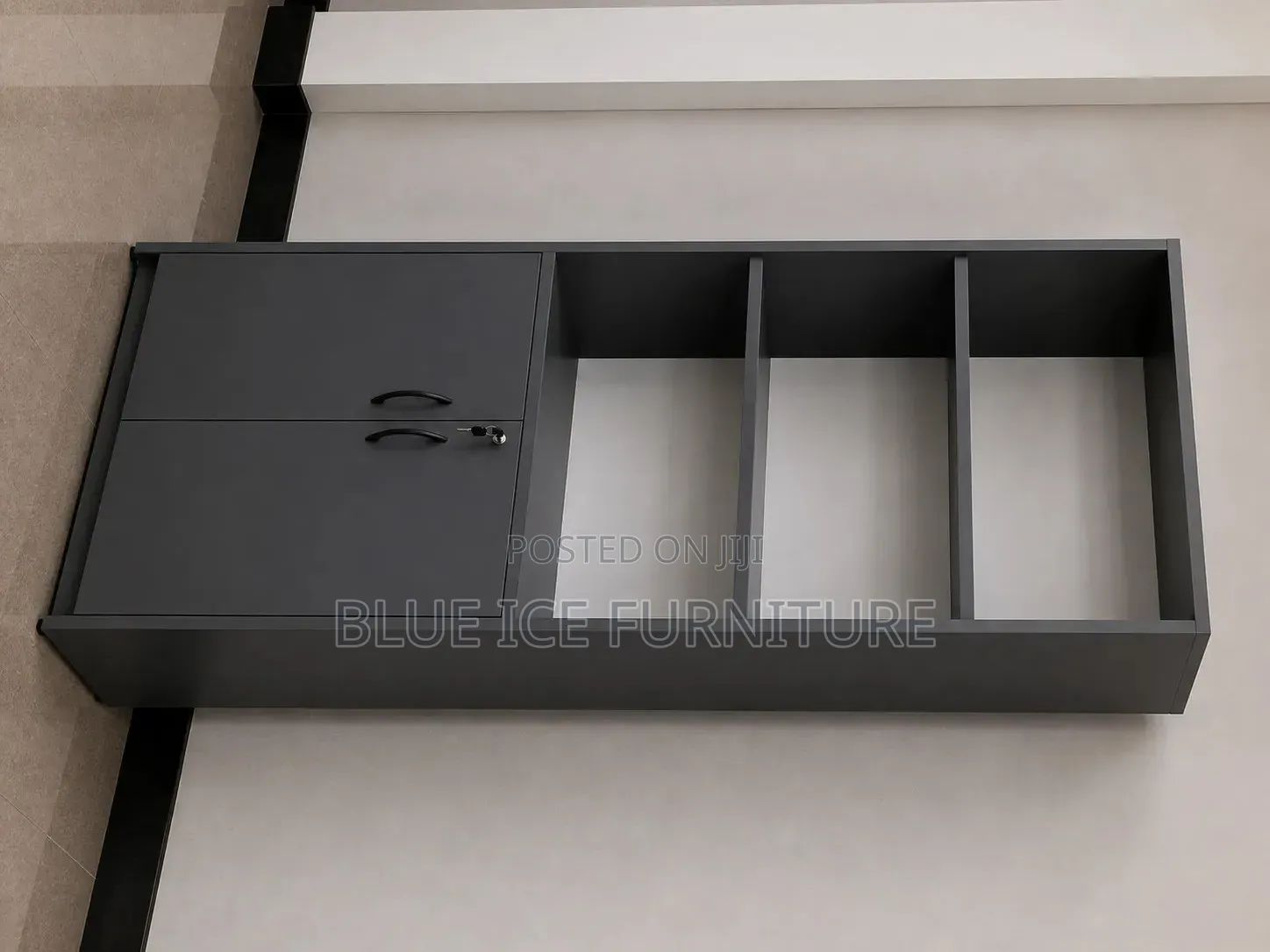 Modern Office Storage Cabinet With Shelves Lockable Doors