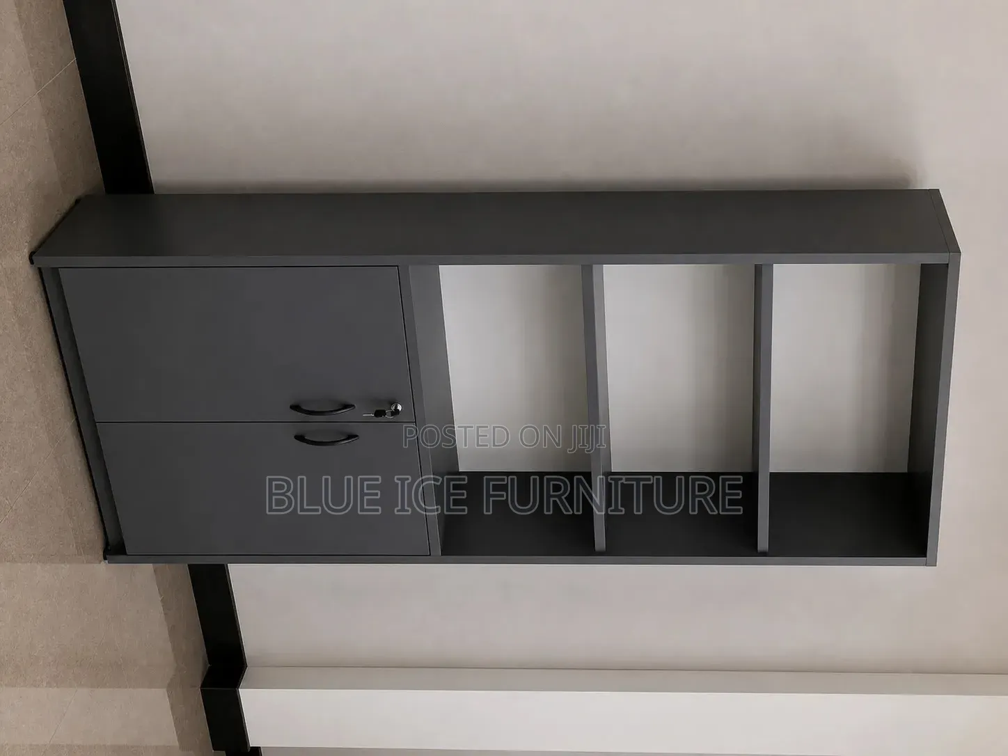 Modern Office Storage Cabinet With Shelves Lockable Doors