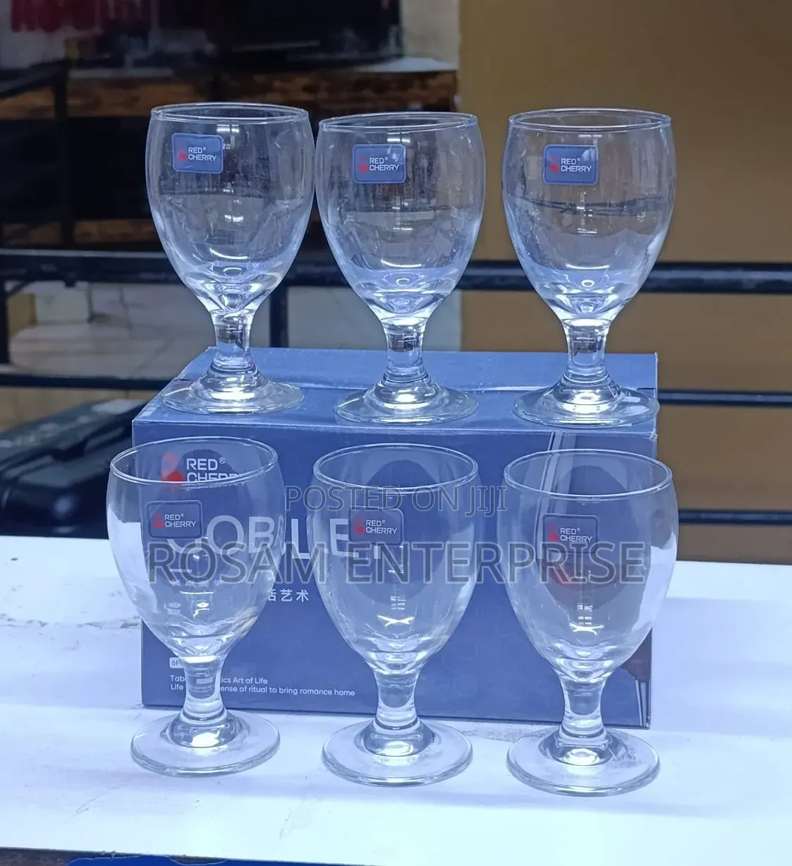 6Pcs 300ml Short Wine Glasses