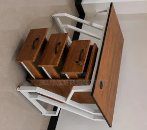 Modern Office Desk With 3 Lockable Drawers Cable Management