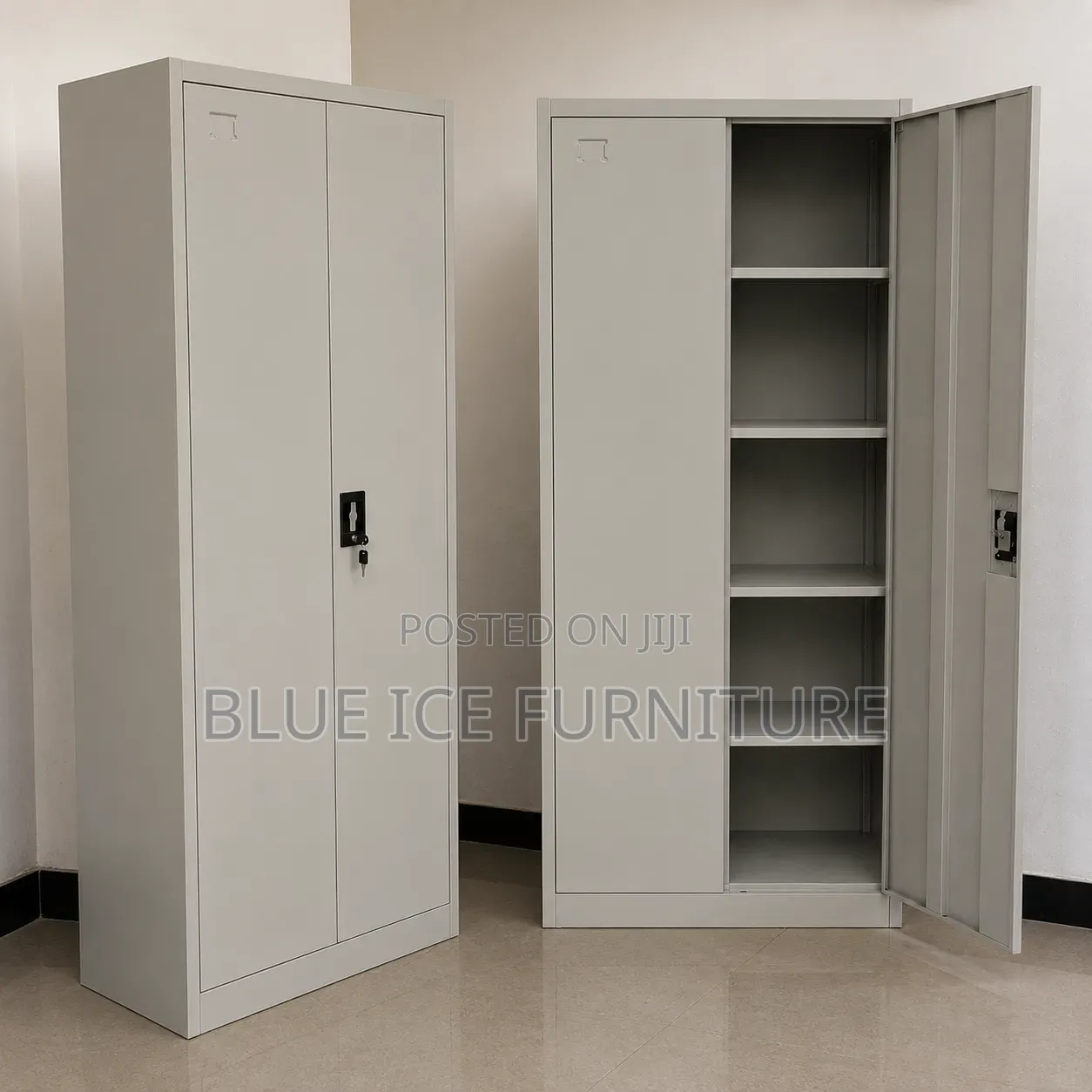 Metal Office Storage Cabinet– Lockable Steel Filing Document Cupboard