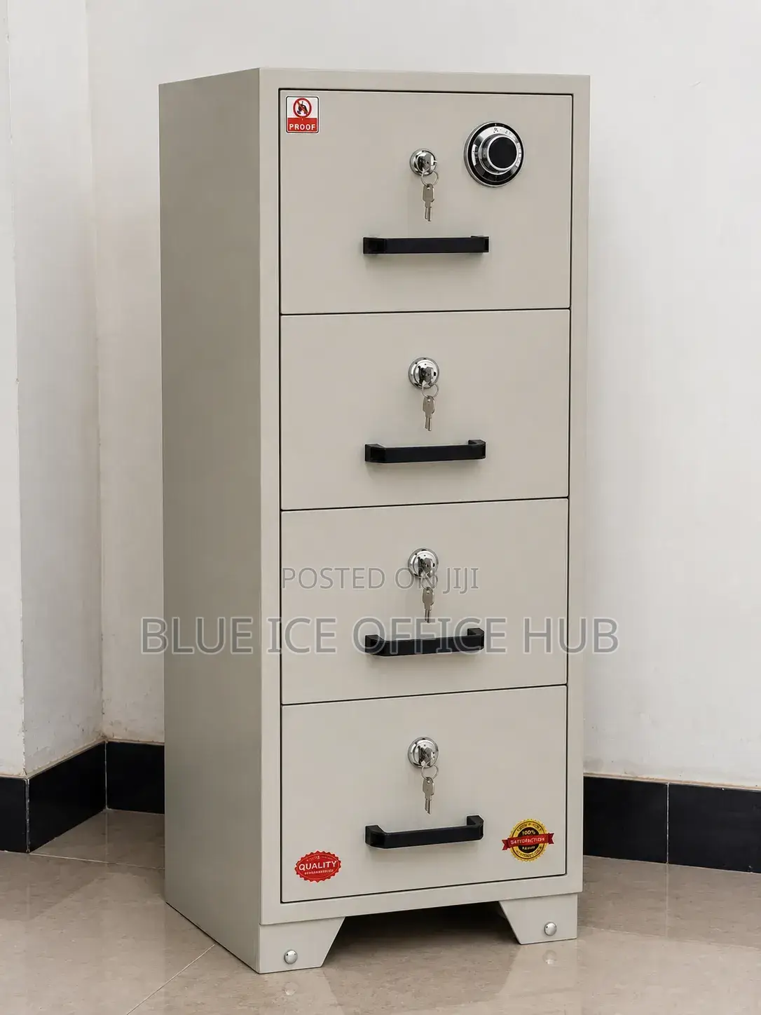 4-Drawer Lockable Security Safe