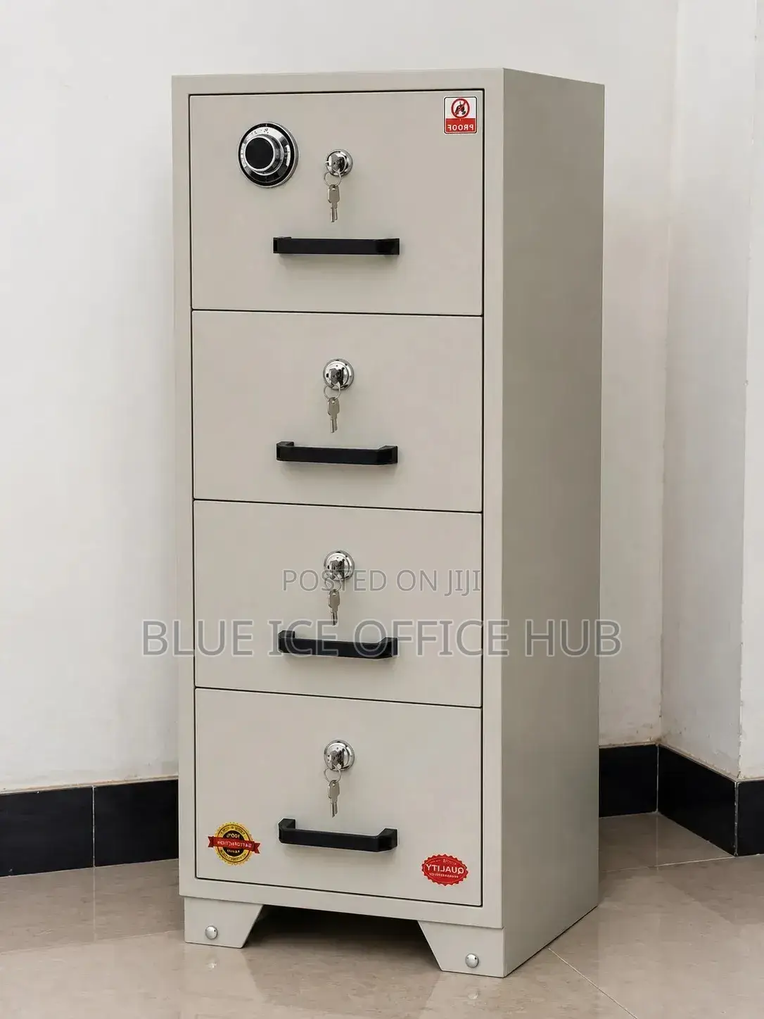 4-Drawer Lockable Security Safe