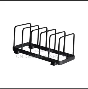 Quality Metallic Dish Rack/Plate Holder. 5slot Black