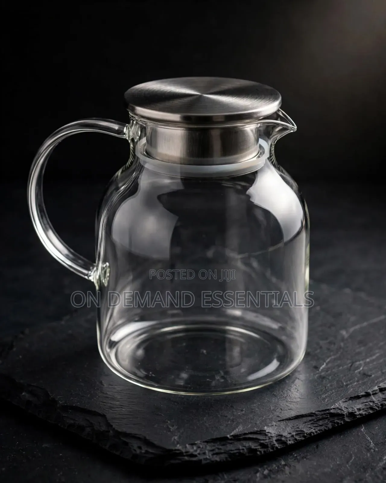 1.8L Glass Teapot — Stainless Lid