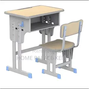 Kids Desk Set; Ergonomic Kids Adjustable Study Table and Chair Set