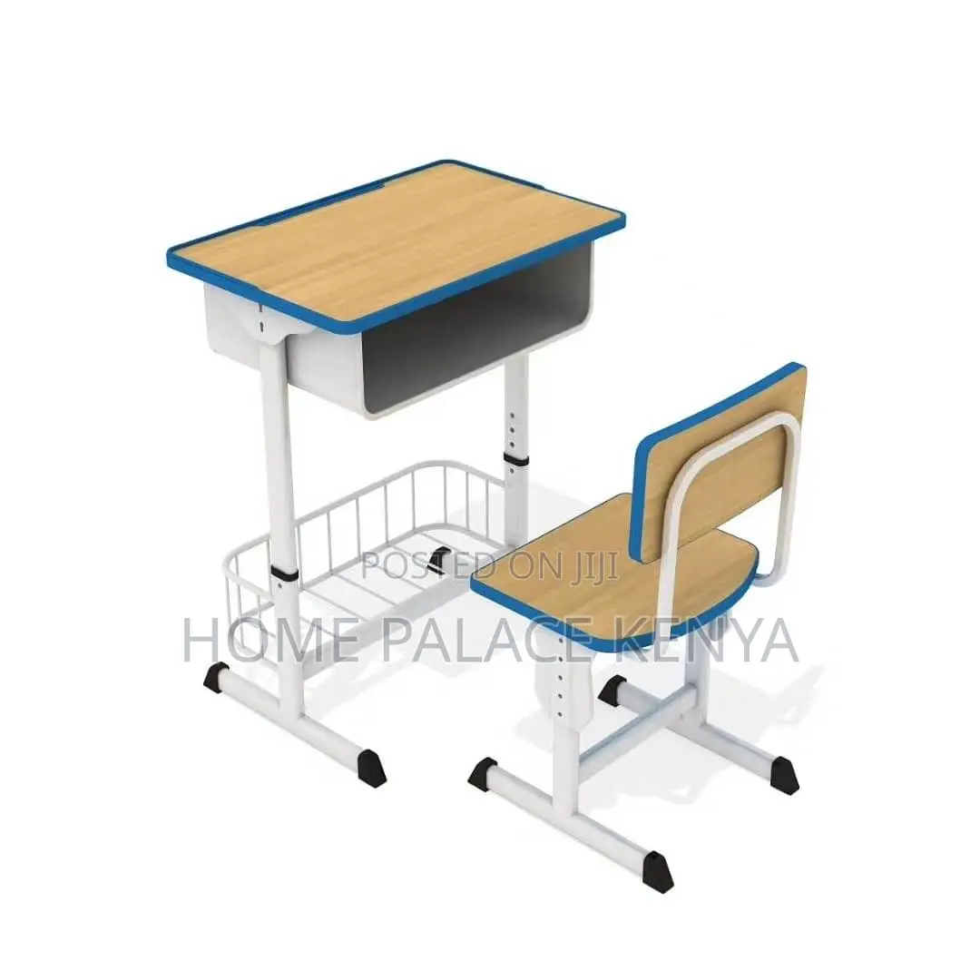 Kids Desk Set; Ergonomic Kids Adjustable Study Table and Chair Set