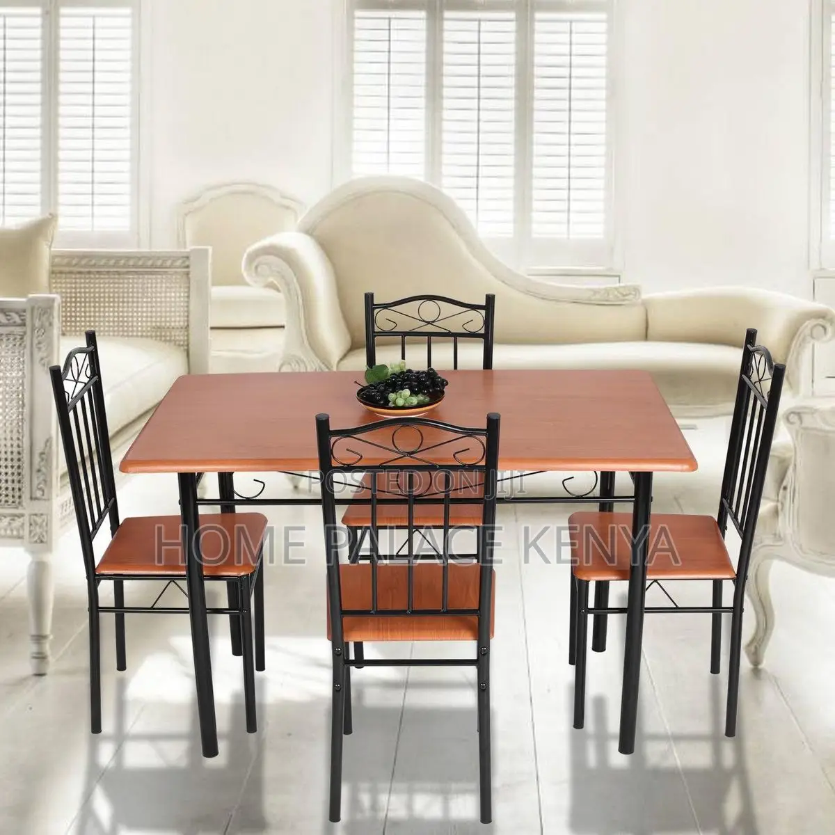 Dining Set; High Quality 4 Person Dining Table Set With Wooden Top