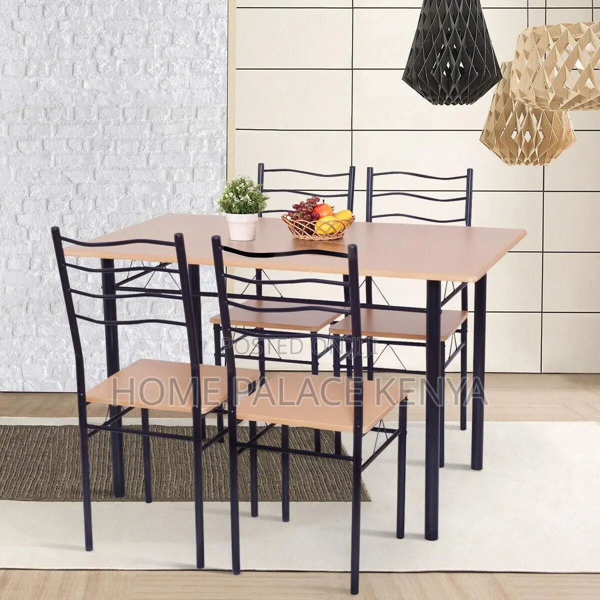 Dining Set; High Quality 4 Person Dining Table Set With Wooden Top