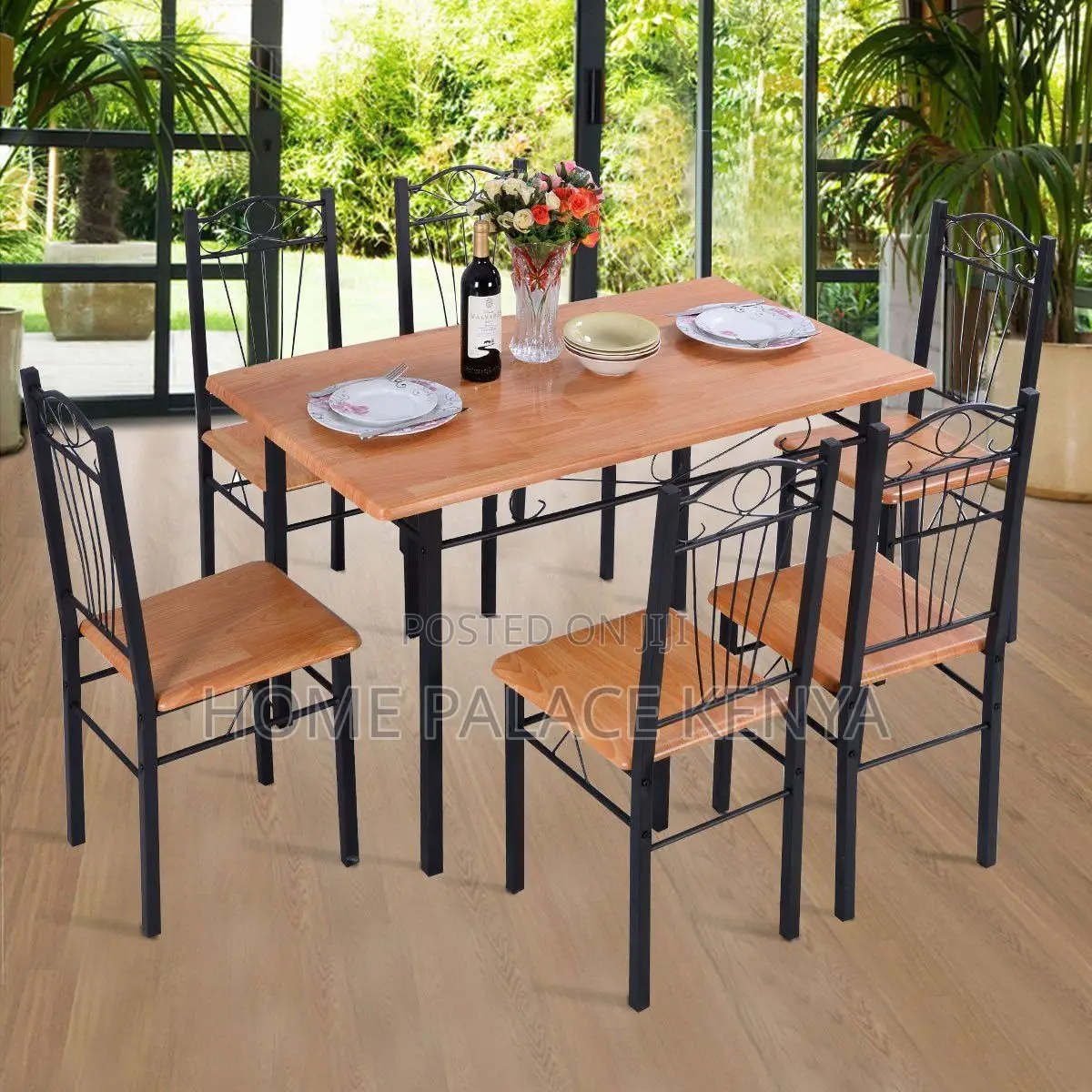 Dining Set; High Quality 4 Person Dining Table Set With Wooden Top