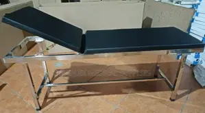 Stainless Steel Imported Examination Couch (With Headrest)