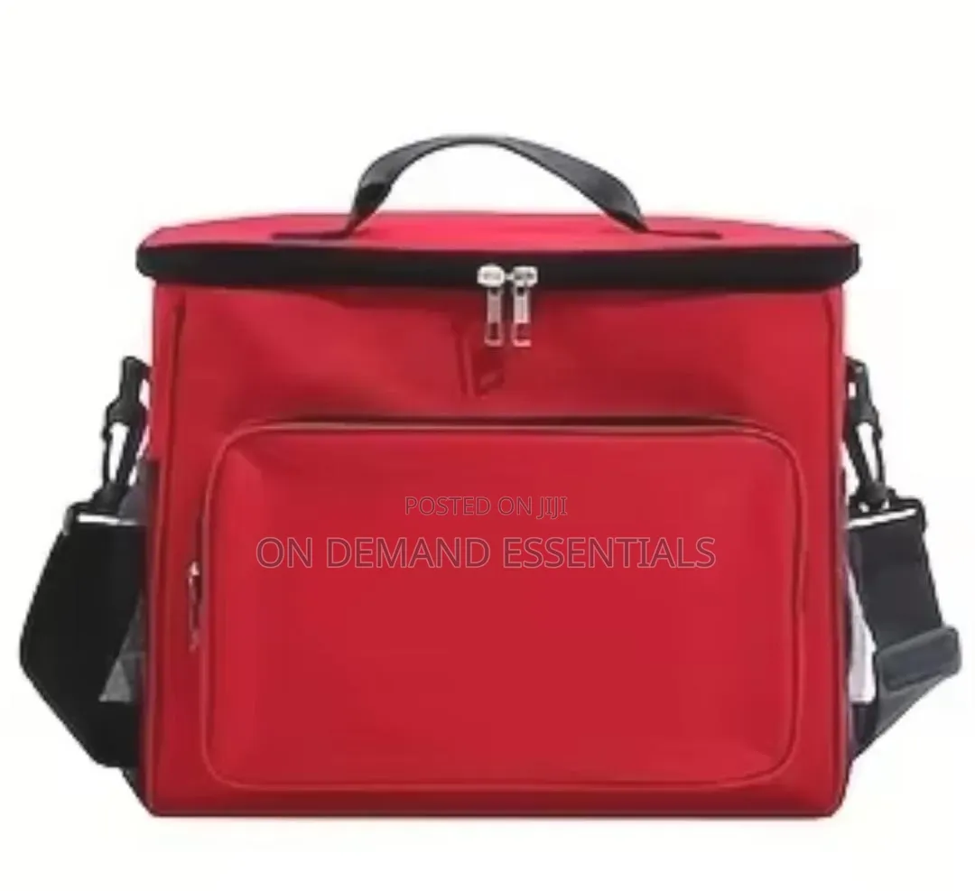 Large Capacity Lunch Box Bag With Strap Insulated