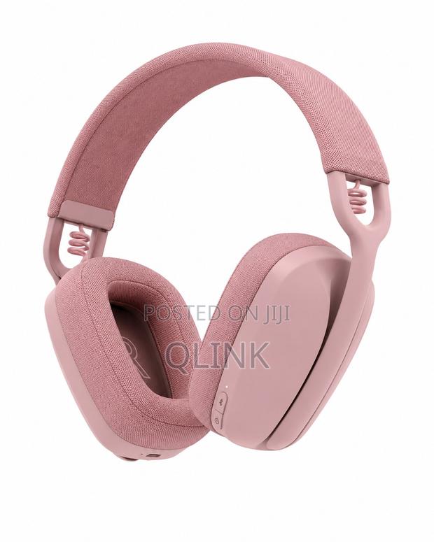 Logitech Zone Vibe 100 Bluetooth Over-the-Ear Headphones - Rose