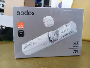 Godox C01 2-Person Wireless Microphone System With USB-C Connector.