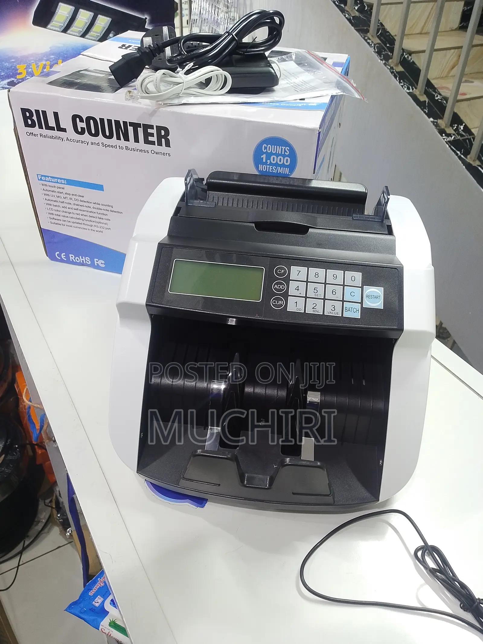 Automatic Banknote Counting Machine Bill Counter