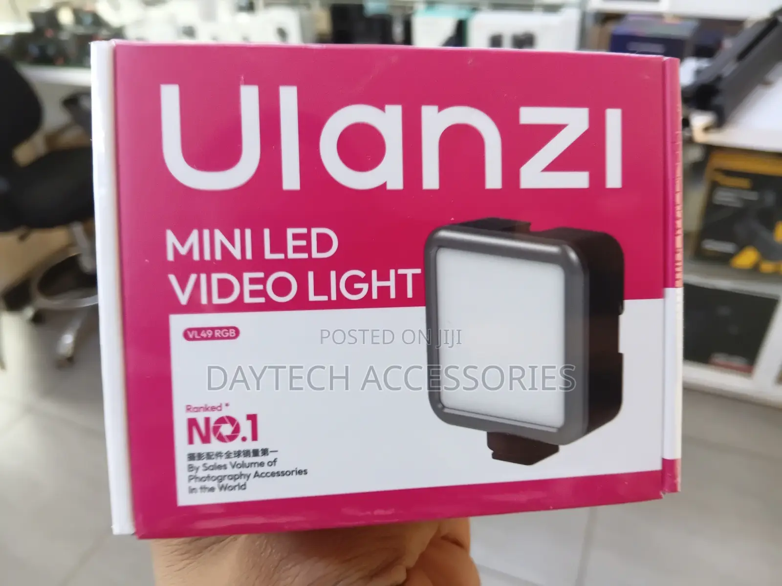 The Ulanzi VL49 RGB Mini LED Video Light.