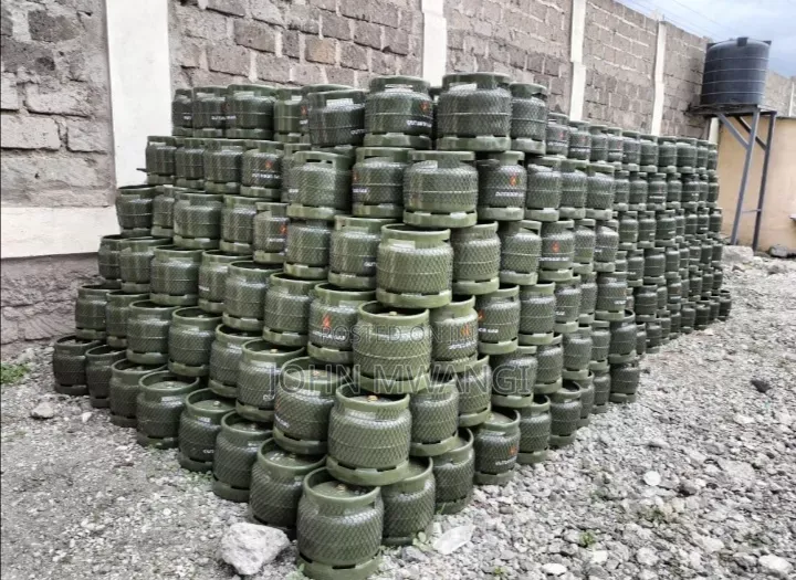 Empty and Refilled Gas Cylinders