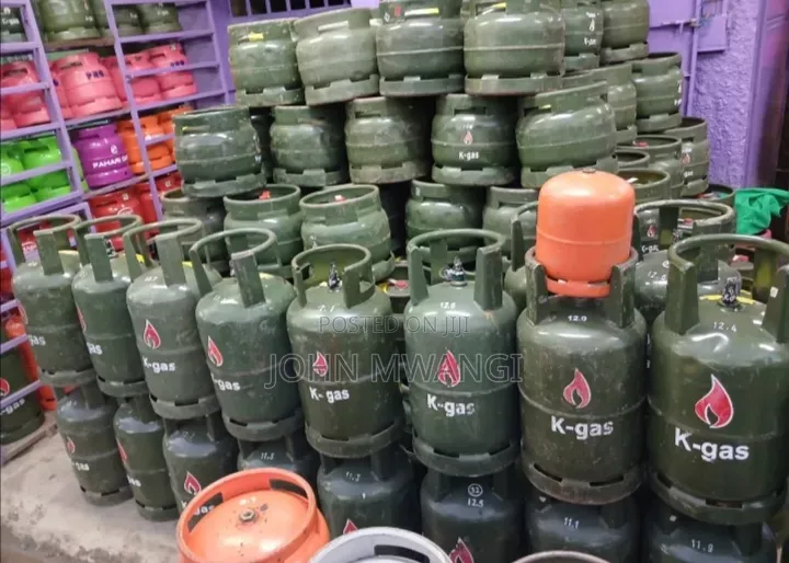 Empty and Refilled Gas Cylinders