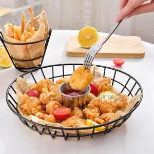 Fries Basket, French Fries Strainer Holder for Serving