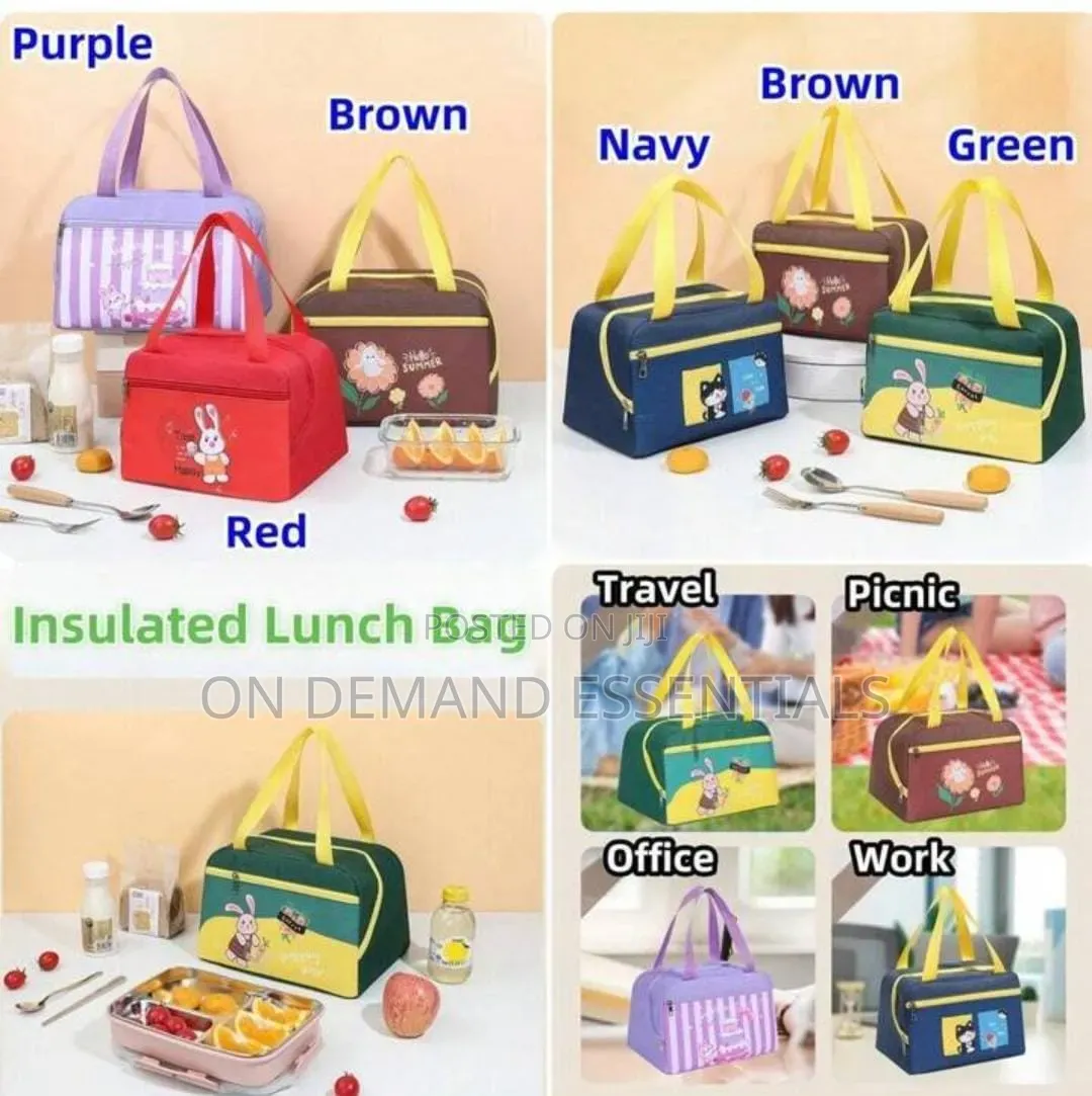 Oxford Cloth Insulated Lunch Bag for Kids