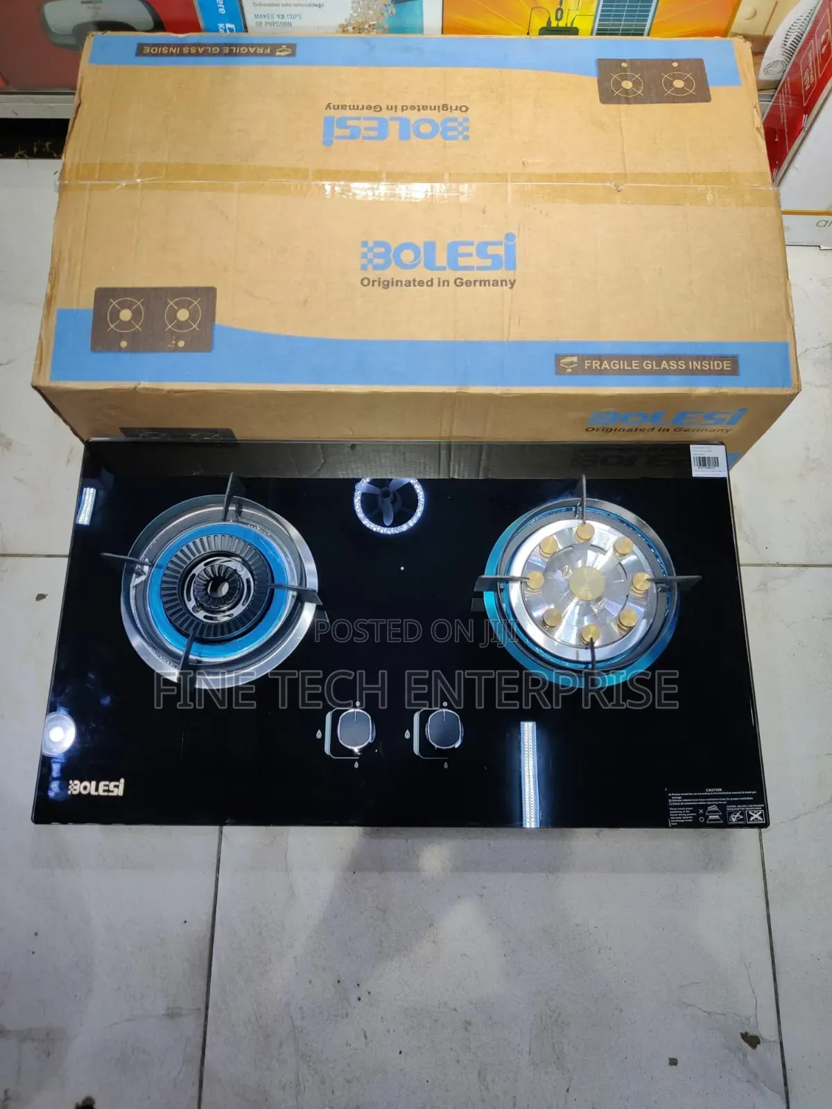 Bolesi Built in 2Burner Vertical Orientation