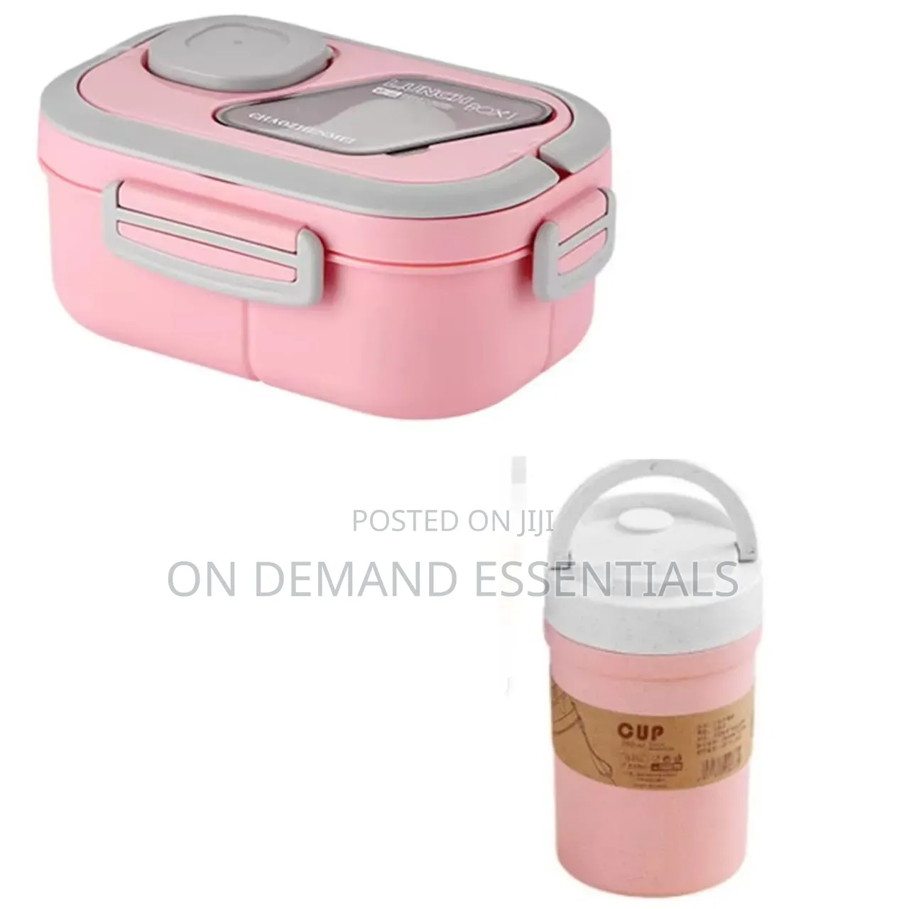2 in 1 New in Double Layered Lunch Set With Cup