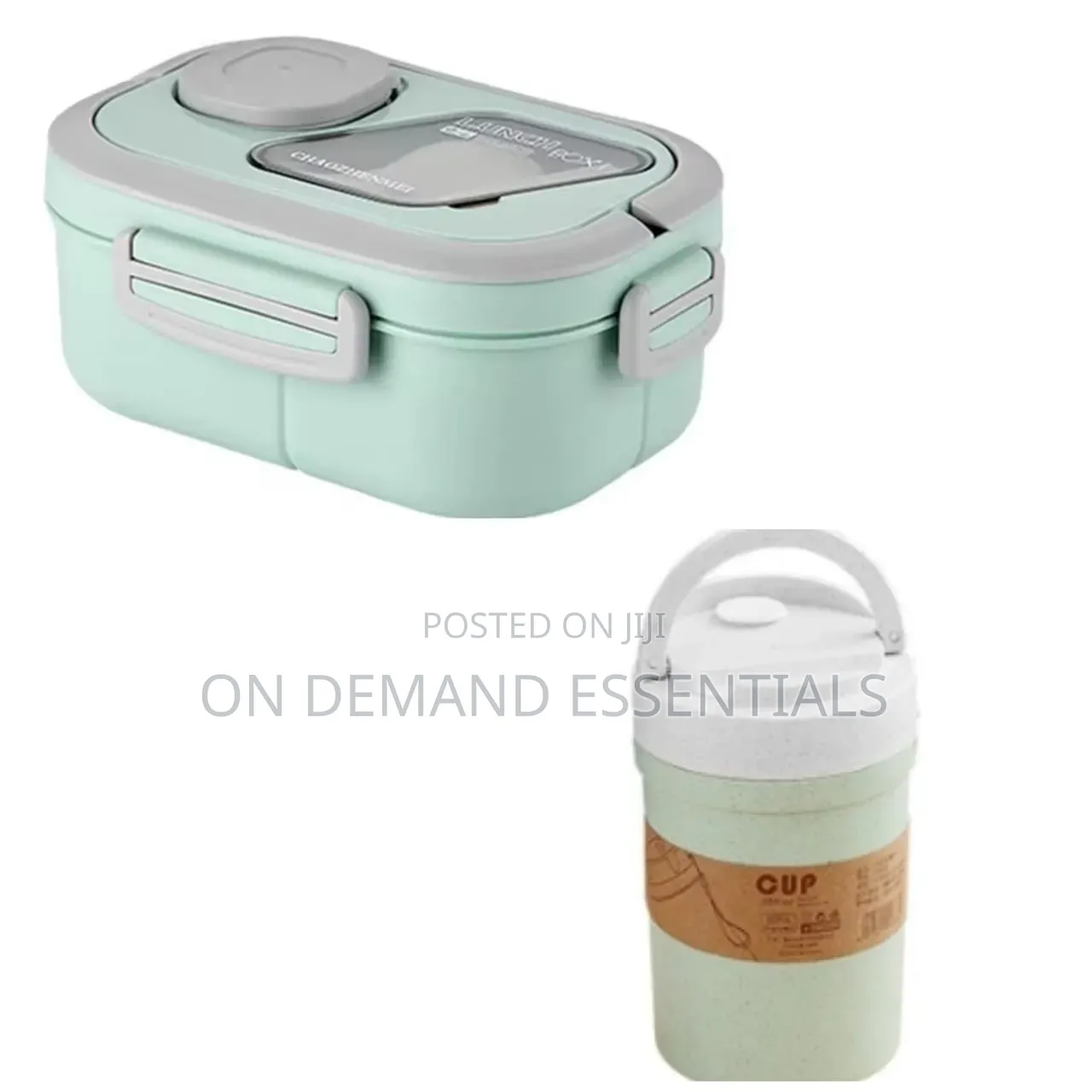 2 in 1 New in Double Layered Lunch Set With Cup