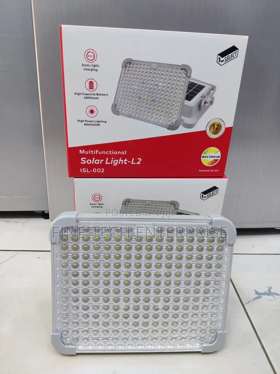 Itel Solar Floodlight 200W With 10W Solar ISL002
