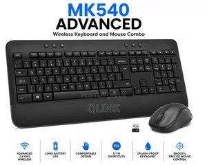 Logitech MK540 Advanced Wireless Keyboard and Mouse Combo - Black