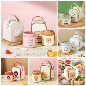 2 in 1 Food Flask Thermos With a Matching Insulated Lunch Bag