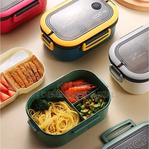 Double Layer 1400ml Lunch Box With Cutlery Set