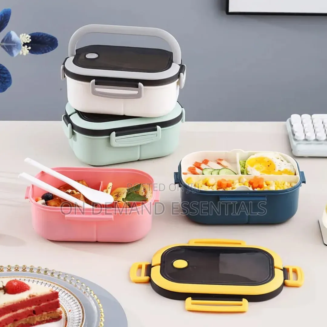 Double Layer 1400ml Lunch Box With Cutlery Set