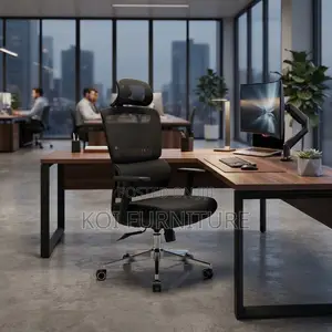 Office Chairs; Executive High Orthopedcic Chair With Adjusting Armrest