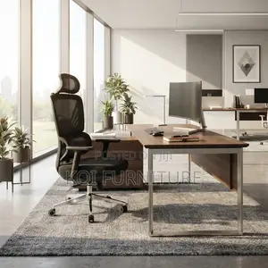 Office Chairs; Executive High Orthopedcic Chair With Adjusting Armrest