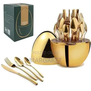 Egg-Shaped Cutlery Set