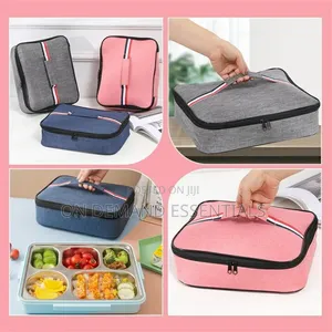 Large Square Oxford Insulated Lunch Bag