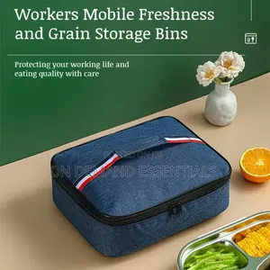 Large Square Oxford Insulated Lunch Bag