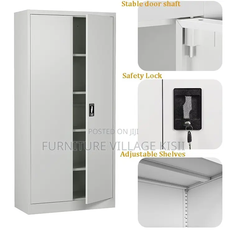 Office Cabinet; 2 Door Full Metallic Storage Cabinet