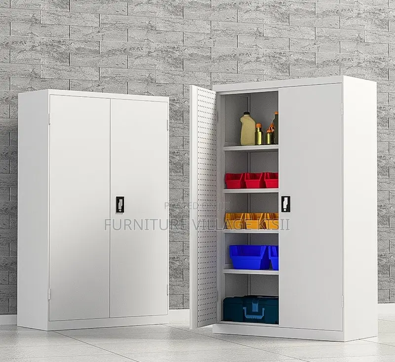 Office Cabinet; 2 Door Full Metallic Storage Cabinet