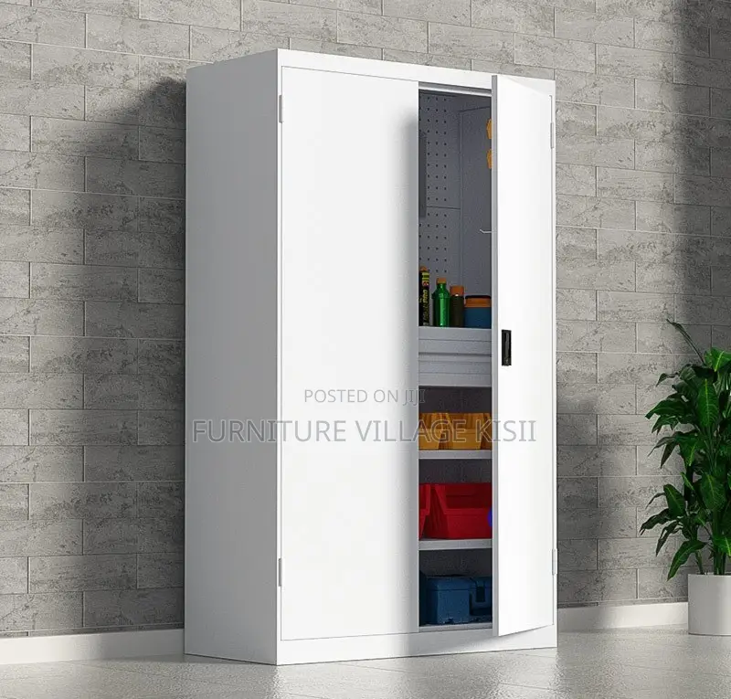 Office Cabinet; 2 Door Full Metallic Storage Cabinet