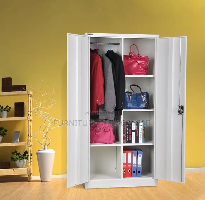 Office Cabinet; 2 Door Full Metallic Storage Cabinet